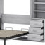 Lit escamotable avec tablettes de rangement et tiroirs Khallid-1612989480