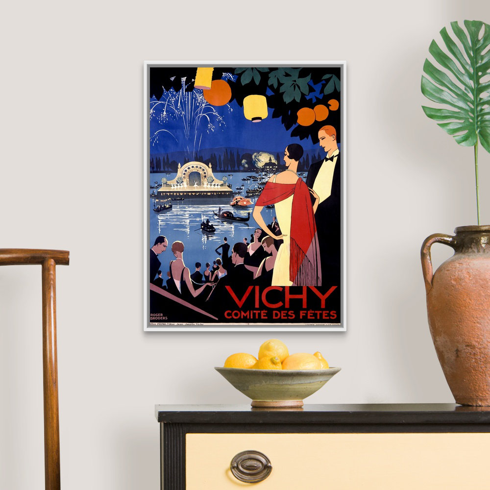" Vichy, Comite Des Fetes, Vintage Poster, By Roger Broder " by Roger Broder Bungalow Rose 