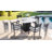 5-Piece Outdoor Dining Set with 44" Sintered Stone Table & 4 Swivel Rocking Rust-Free Aluminum Chairs, Sun brella Cushions, for Patio/Pool/Terrace, Durable & Stylish-723011002