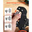 Grommet Tool Kit 1/4" 3/8" 1/2" 900 PCS Grommets Eyelet Tool Kit, with Eyelets and Washers, Manual Grommet Press Pliers, Hole Punch Tools, Blocks, for Leather, Tarps, Shoes, Crafts, Fabric