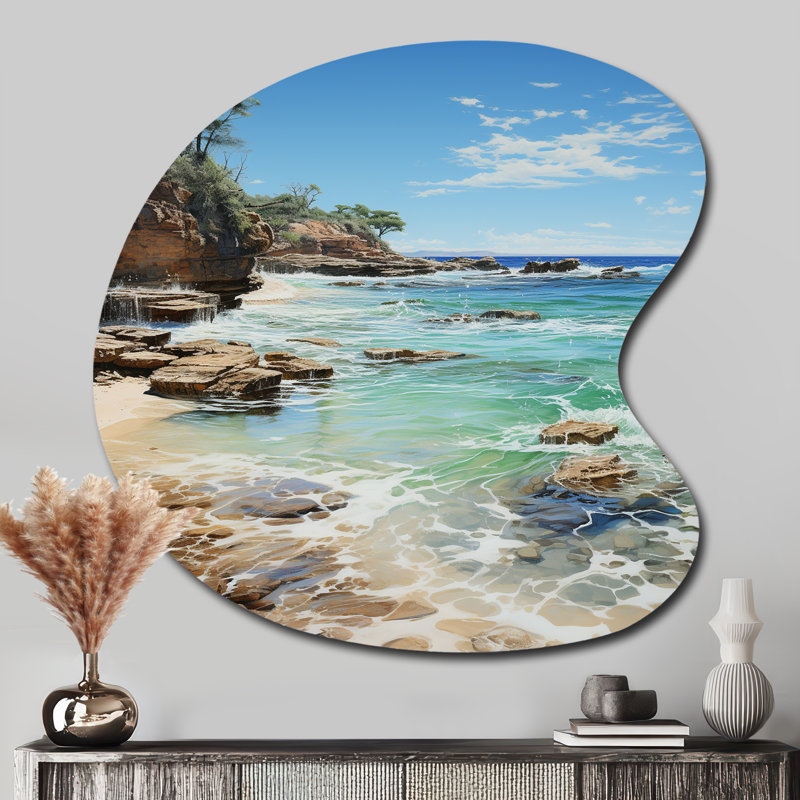 Décoration murale rectangulaire en métal picard, H 33 po x l 33 po