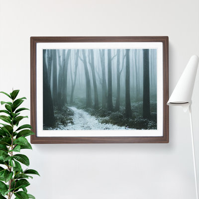 An Enlightening Winter Forest - Framed Print