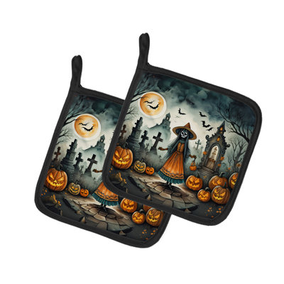 Paire de supports à casserole La Llorona Spooky Halloween