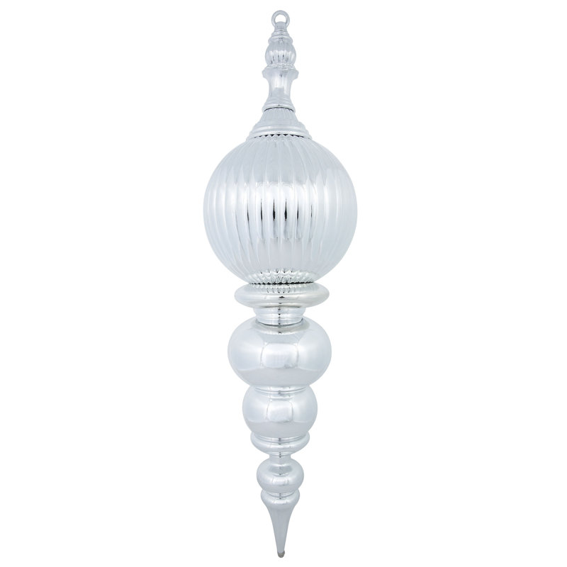 Ornement en forme de fleuron 28 "brillant, Argent