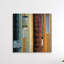 «Rustic Abstraction», brun, orange, bleu, impression-59974793-59974794