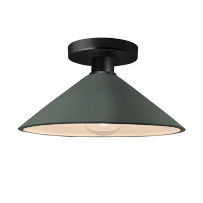 Single Light Ceramic Semi Flush Mount