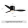 Jamarreon 42''/52'' Low Profile Dimmable Ceiling Fan with LED Lights & Remote Control