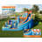 Bounce House, Inflatable Bouncer with 550W Air Blower, Jumping Castle with Slide, Outdoor Indoor Bouncy Castle with Oxford Fabric for Kids 3-12 (179.1×169.3×108.3IN)