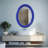 Borna Solid Wood Oval Mirror-1310660705
