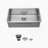 Undermount Kitchen Sink, Stainless Steel Single Bowl Sink