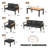 7PCS Patio Furniture Set, All-Weather Outdoor Conversation Set With Coffee Table & 2 Ottomans-1341713132