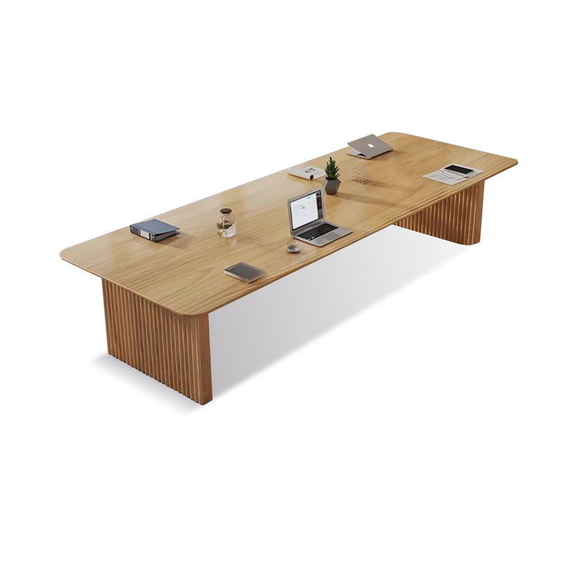 Table de conférence Burlywood, Naturel, H 29,53 po x L 102,36 po x l 35,43 po
