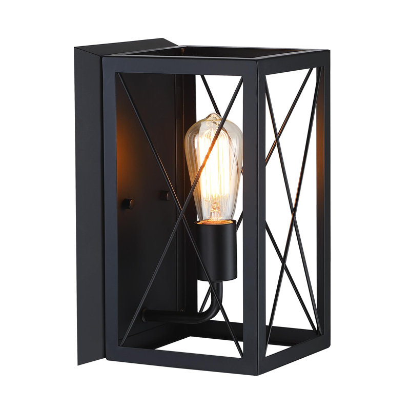 Duwe Flush Mounted Sconce, Matte Black