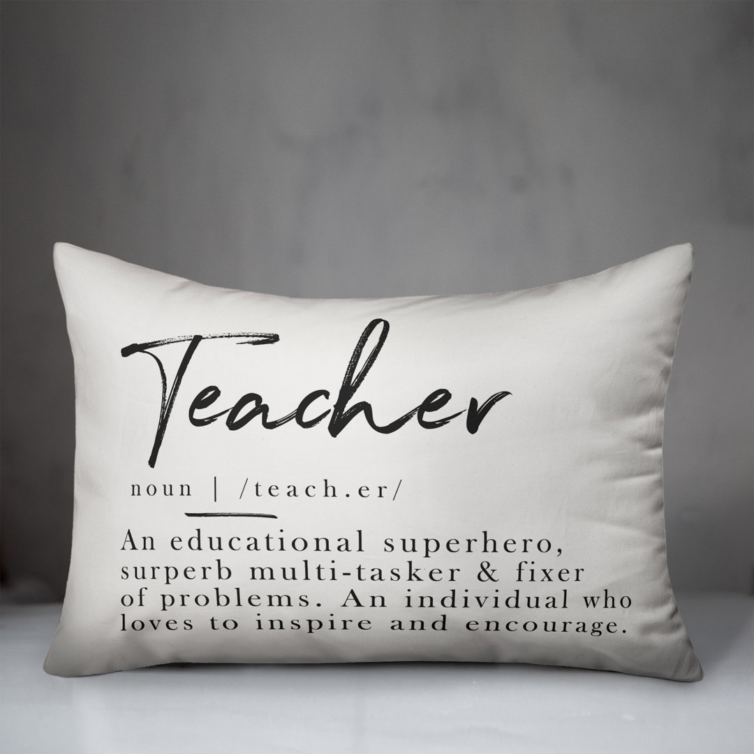 Teacher Definition Rectangular Pillow Cover & Insert Designs Direct Creative Group