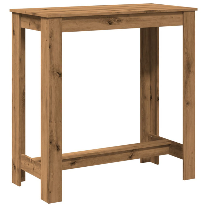 Rectangular 102 Cm L Outdoor Bar Table, Artisan Oak
