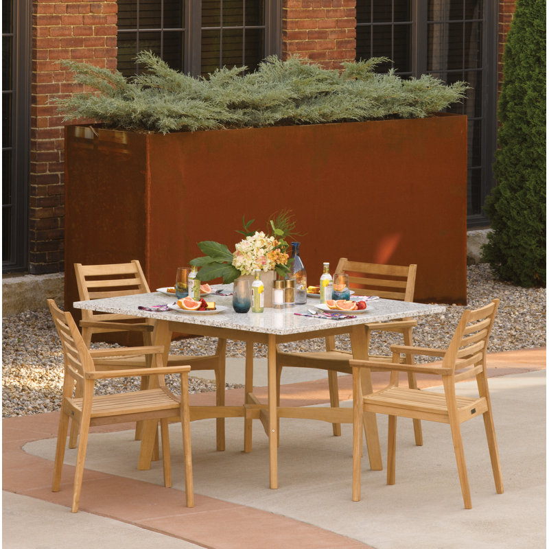 Wexford And Mera Outdoor 5 - Piece Dining Set, Ash