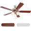 52'' 5 - Blade Dual Ceiling Fan with Pull Chain and Light Kit Included