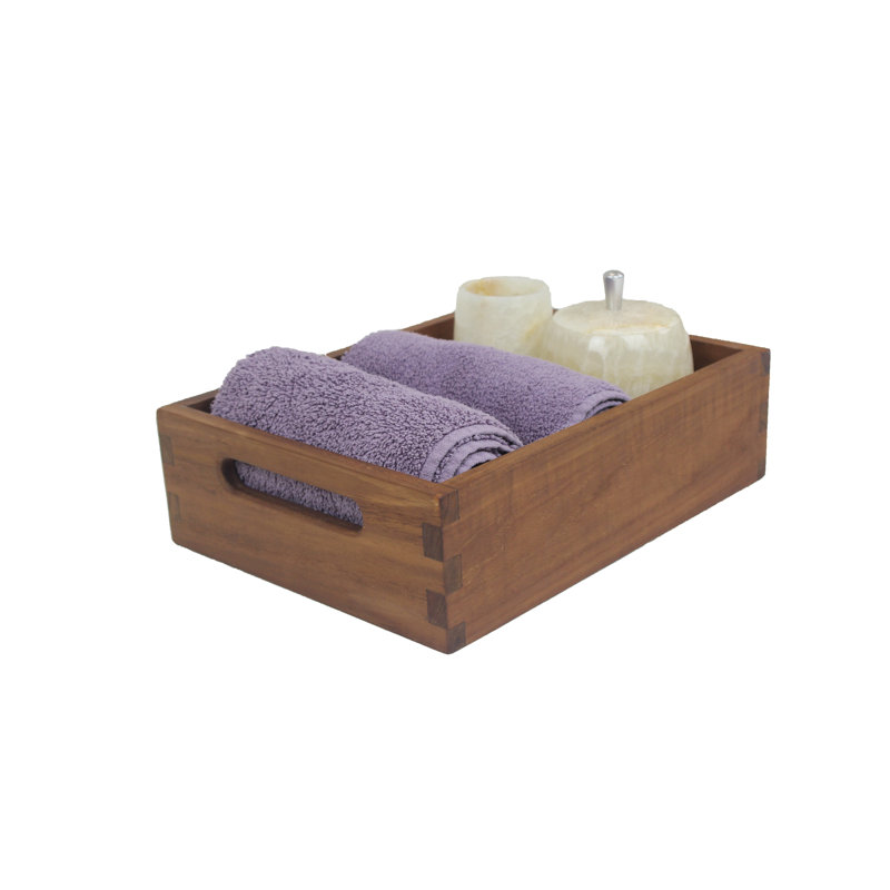 Small Teak Wood Bathroom Shower Tray