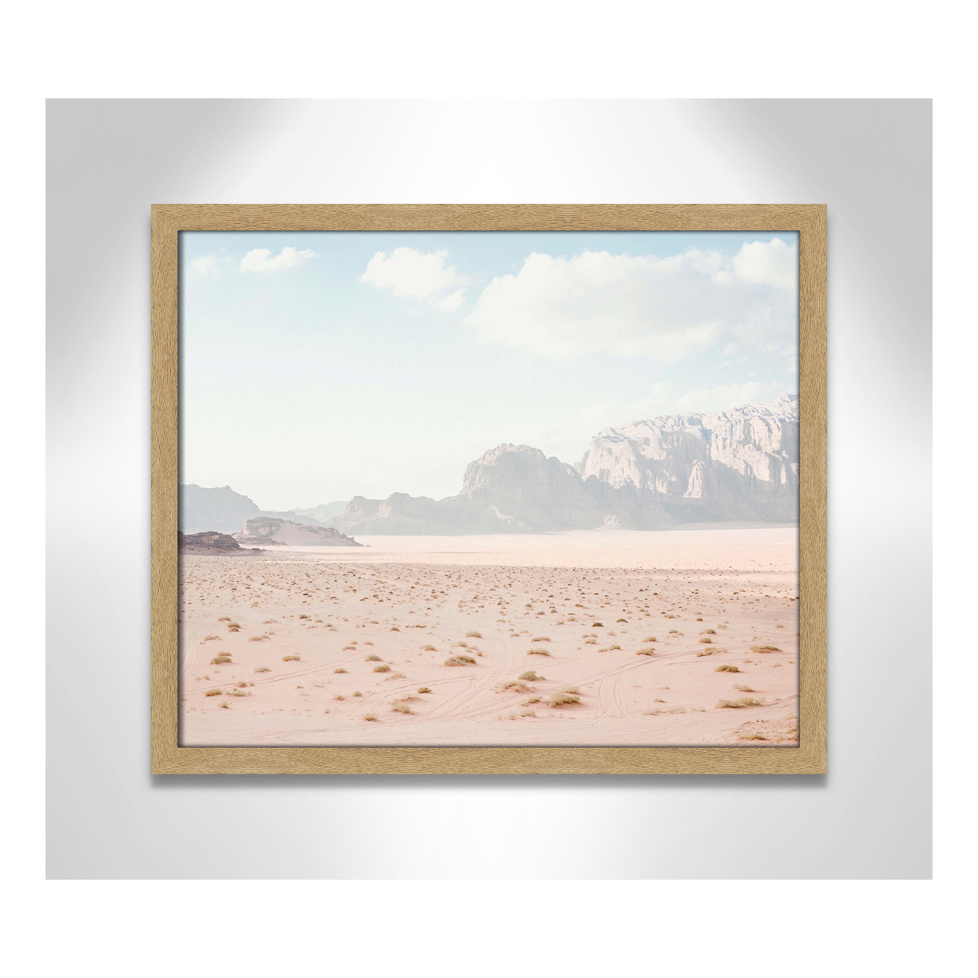 Tire Tracks by Leah Straatsma, Brown Framed, 19" W x 16" H