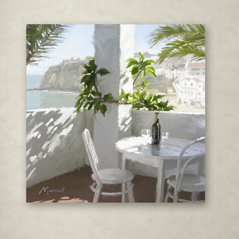 Mediterranean Café Still Life 24" x 24" Canvas Art