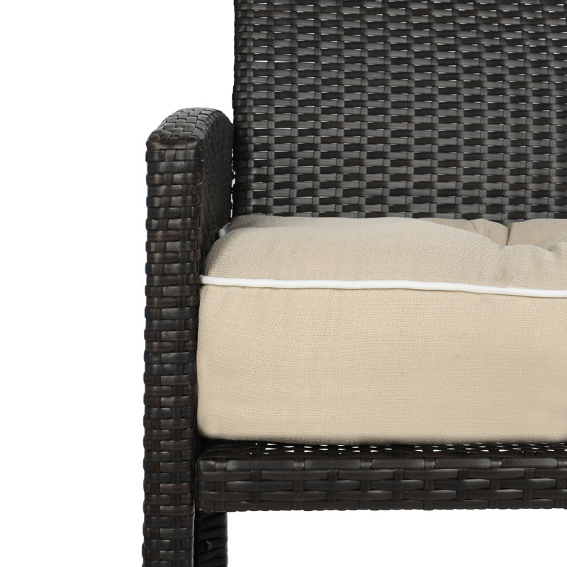 Wendin Outdoor 5'' Bench Seat Cushion, Linen