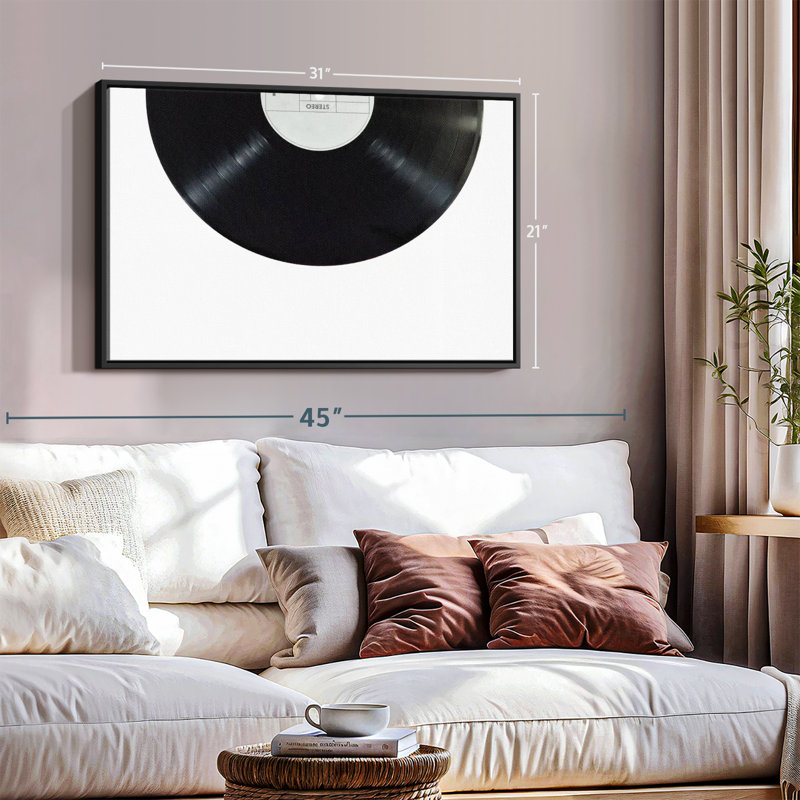 Vinyl Record Canvas Print, 21" H x 31" W