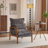 Masson Chenille Accent Chair Armchair With Pillow-1185751601