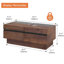 Table basse à piédestal avec rangement Holten