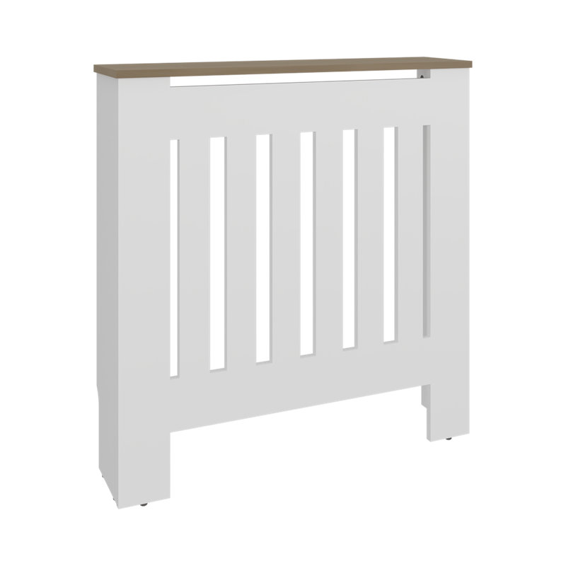 Couvercle de radiateur avec rangement Rio, NATURAL OAK AND WHITE