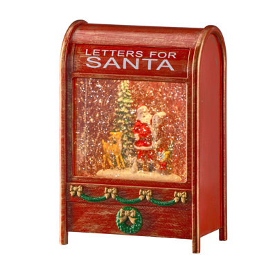 7.5" LED  Santa In Mail box