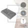 CASAINC Maple 18.5'' Concrete Rectangular Bathroom Sink