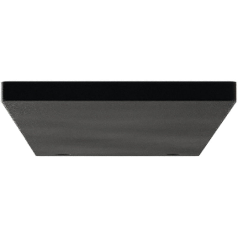 3"W x 12"D Logan Hidden Support Steel Bracket w/ 8" Support Depth, Powder Coated Black, 0.25" H x 3" W x 12" D