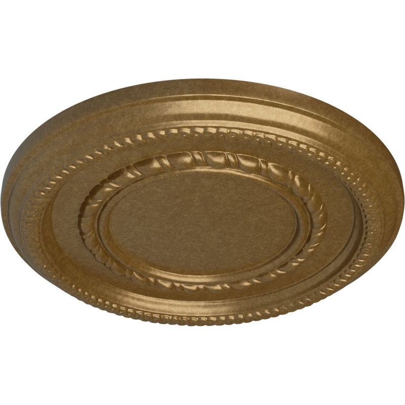 Médaillon de plafond en spirale Endurathane, Or pâle