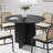 Enciso Round Solid and Manufactured Wood Cross Pedestal Dining Table-839574041-839574042