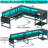 Larrie 59.01'' W Rectangle Computer Desk L-Shaped Computer Desk with Power Outlet and USB Ports-892985948