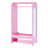 Teamson Kids Wooden Mirrored Open Armoire with Two Shelves