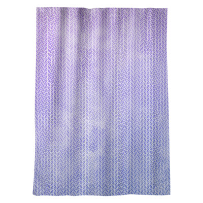 Panneau de rideau simple occultant et isolant avec passe-tringle chevrons window Avicia