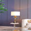 D16x31 "Lampe sur pied avec base en marbre, or