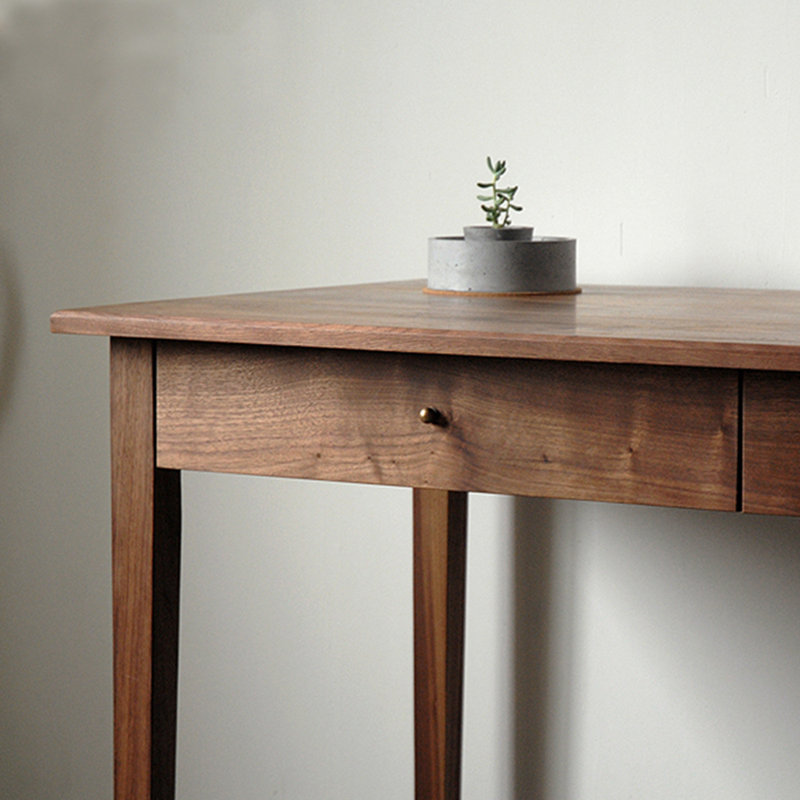 Bureau minimaliste de style japonais, H 29,53 po x l 62,99 po x P 29,53 po