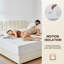 Matelas pour grand lit en mousse viscoélastique gélifiée 12 pouces - Système de mousse moyenne ferme avec housse amovible