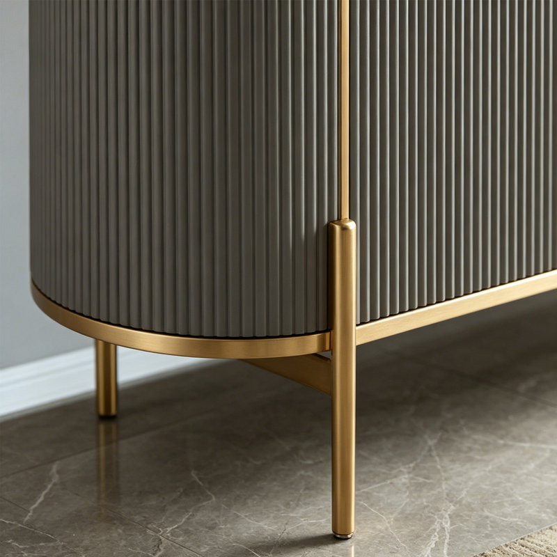Buffet moderne moderne et multifonctionnel, Gris