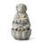 21.75"H 2-Tiered Zen-Style Concrete Dog Polyresin Outdoor Fountain With Pump And LED Light (KD)