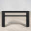 Console de 53 po, présentoir à longues tablettes, pieds cannelés, contemporain, canapé ovale, salon, vestibule-130010769