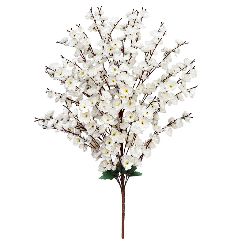 Bouquet de fleurs de cerisier artificiel, Cream White