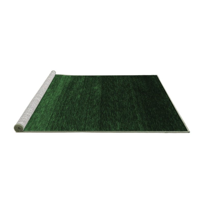 Washable Abstract Indoor Rug, Round 7'