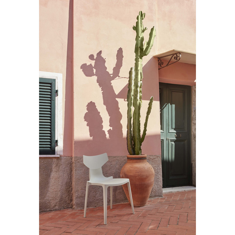 Re-Chair Outdoor Dining Side Chair, White