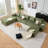 8-Piece Modular U-Shaped Sectional Sofa, Large Convertible Couch With Oversized Chaise Lounge And Bed, Luxury Corduroy Upholstery, Sectional Sofa-1184018153