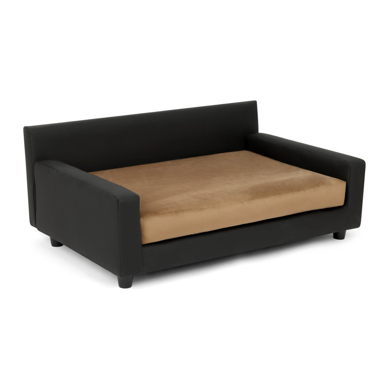 Canapé-lit orthopédique pour chien Dream Haven - Taupe, Moyen (H 16 po x l 32 po x P 22 po), Brun clair