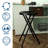 Upholstered Counter Stool with Steel Frame