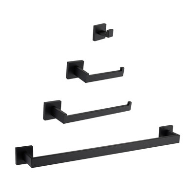 4 Bathroom Hardware Kit - 304 Quality, Rust- Guarantee. Versatile Home Applications. Modern Design, Tarnish- Finish. Easy Installation With Included Package Material, For Home. Style, . Simple Install